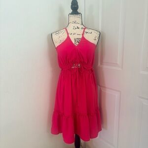 SHEIN Vibrant Pink Mini Dress Size Large